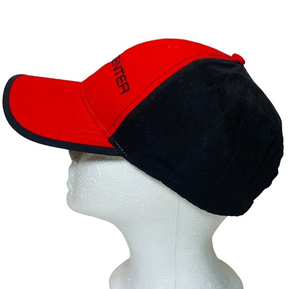 Sports Center Dad Hat Red Black Ball Cap Adjustable Slide Strap Logo Gift - Picture 5 of 9